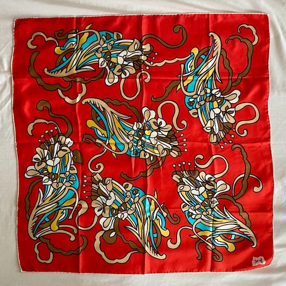 Tres-Elle Silk Scarf - Made in Japan - Picture 3 of 3